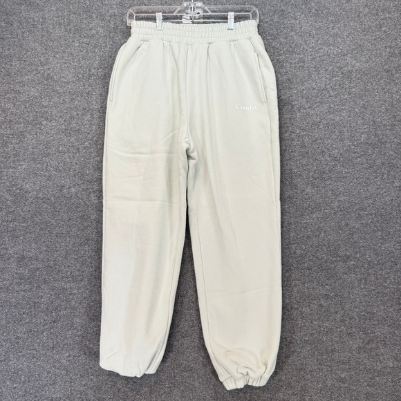 Comfrt Other - Comfrt Sweatpants Unisex Small Sage Green Oversized Fleece Joggers Lounge NEW